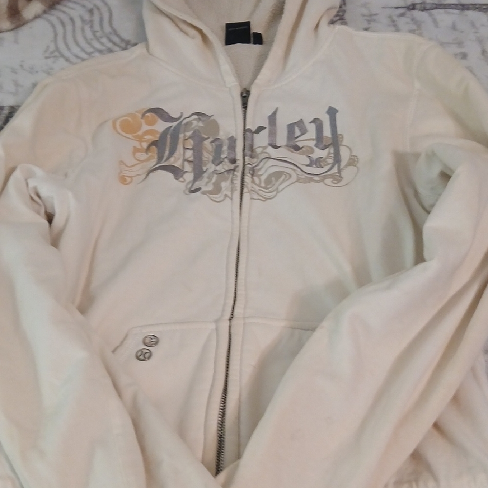 Hurley Women's Cream Hoodie Jacket